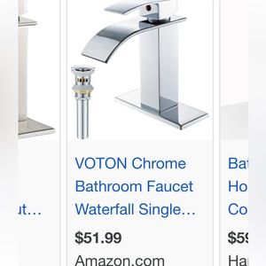 Voton waterfall bathroom faucet